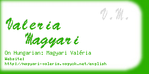 valeria magyari business card